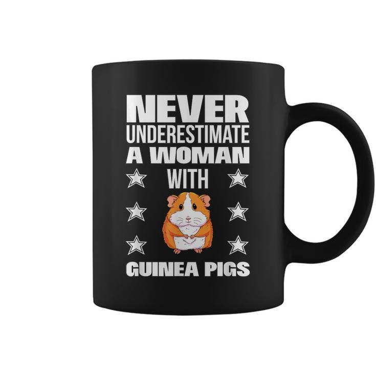 Never Underestimate A Woman With Guinea Pigs Coffee Mug