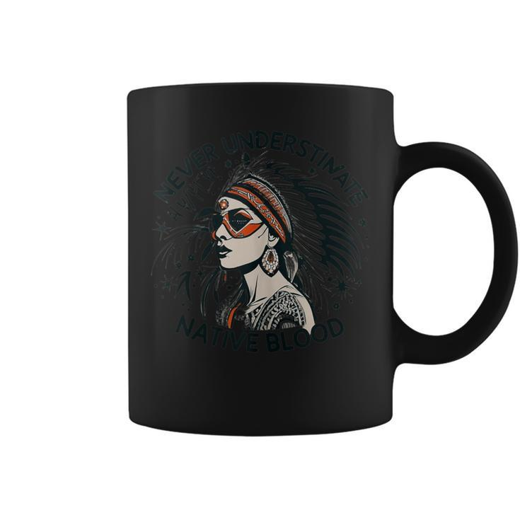 Never Underestimate A Woman With Native Blood Root Coffee Mug