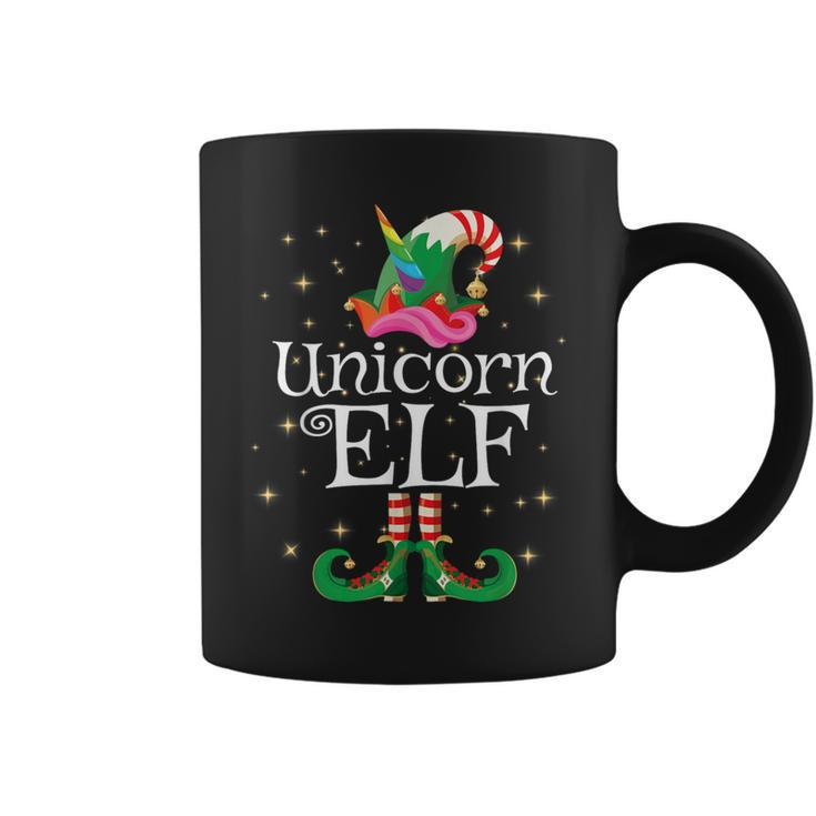 Unicorn Elf Girls Matching Christmas Elf Coffee Mug