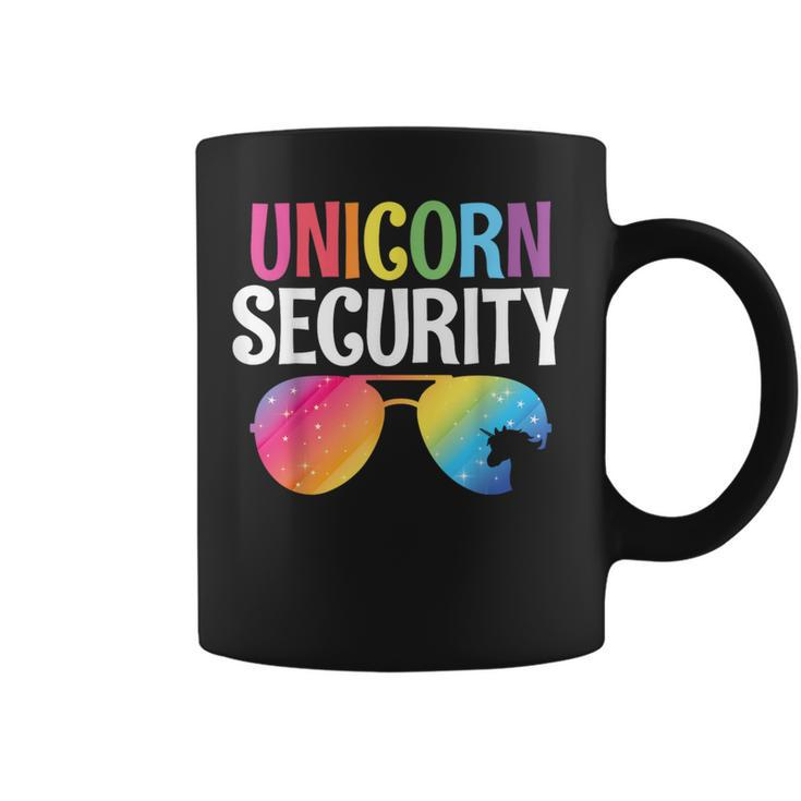 Unicorn Security Birthday Family Halloween Costume Mom Dad Coffee Mug