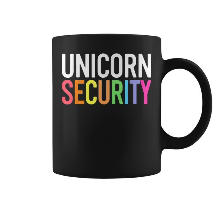 Unicorn Security Halloween Dad Mom Daughter Adult Coffee Mug