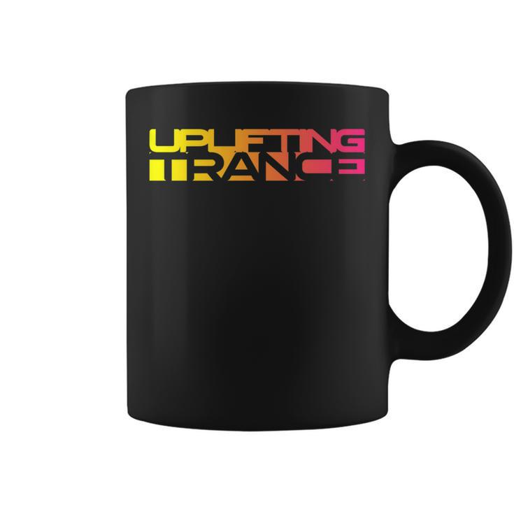 Uplifting Trance Negative Space Remix Coffee Mug