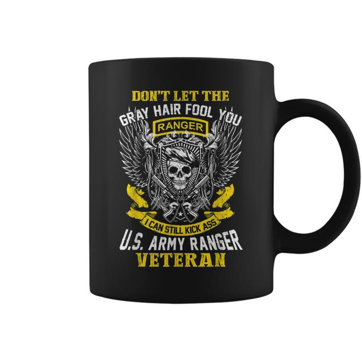 Us Army Ranger Veteran American War Pride Skull Design Ideas  Gift For Mens Coffee Mug