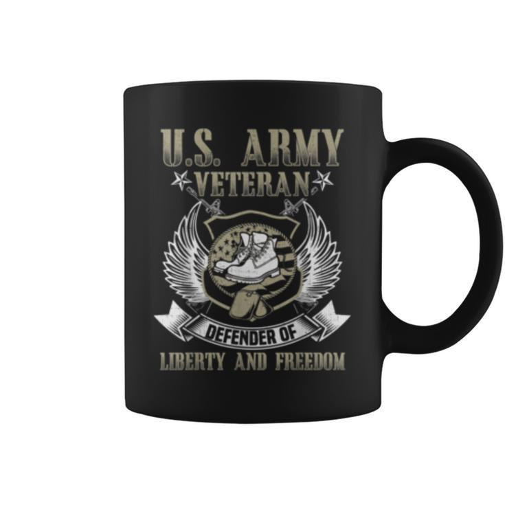 Us Army Veteran Defender Of Liberty  Coffee Mug