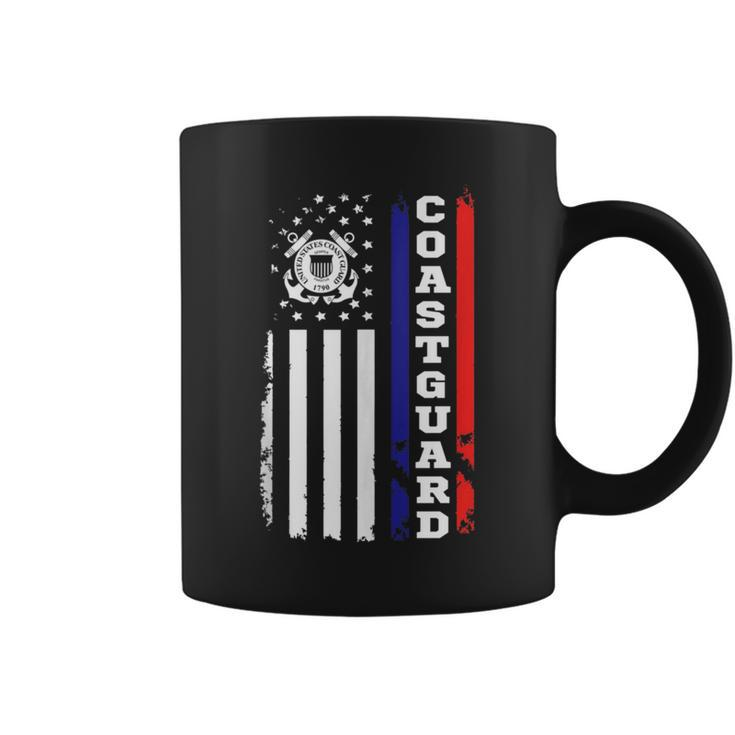 Us Coast Guard Gift American Flag Coffee Mug