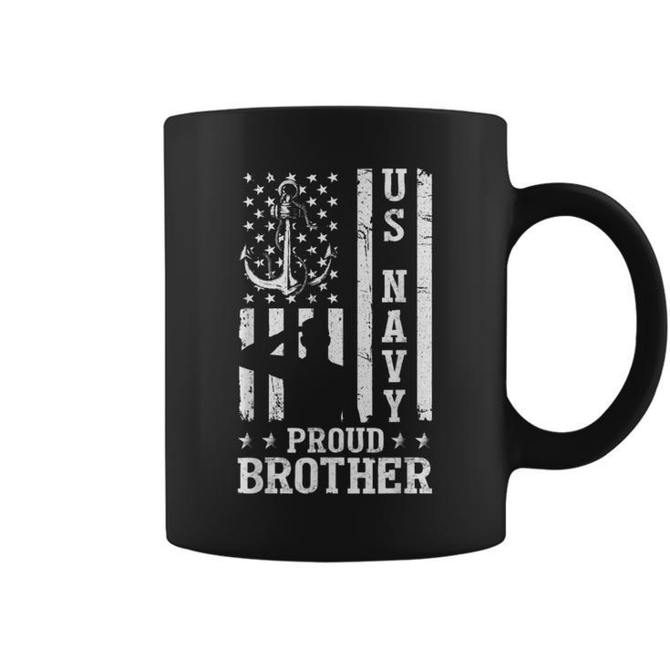 Us Military Proud Navy Brother Veteran  Coffee Mug