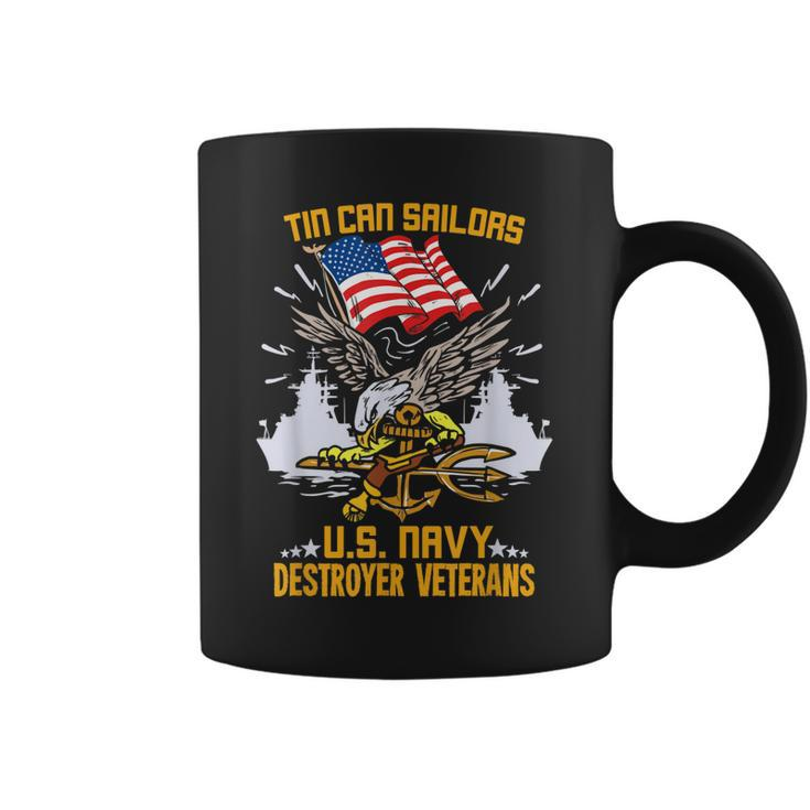 Us Navy Tin Can Sailor Gift For A Navy Destroyer Veteran  Gift For Mens Coffee Mug