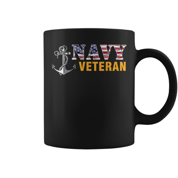 Us Navy Veteran American Flag  Cool Gift Coffee Mug
