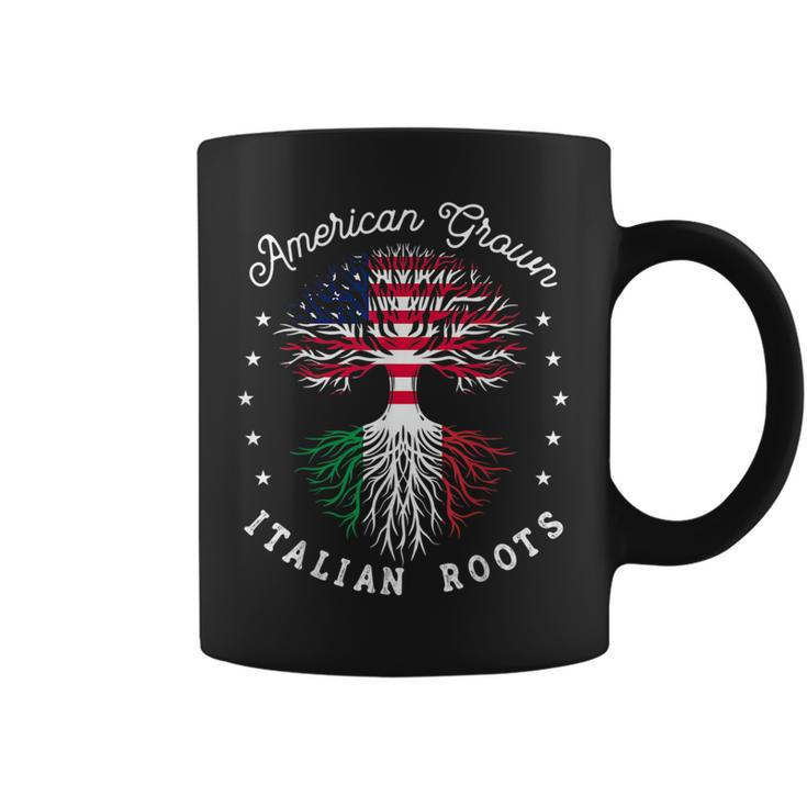 Usa  American Grown  Italian Roots  Us  Coffee Mug