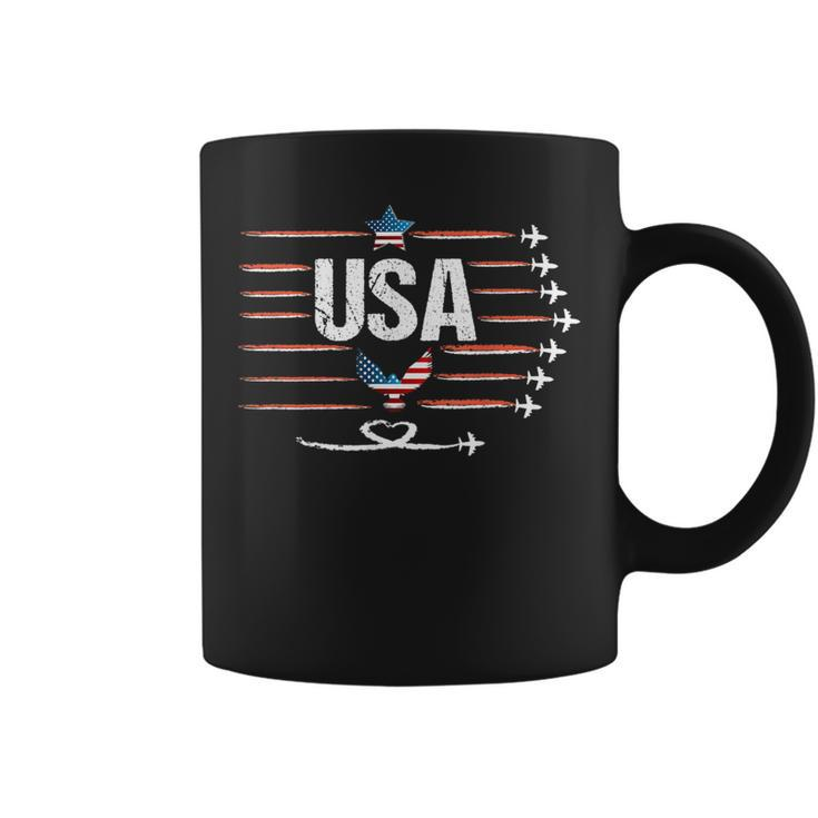 Usa  For Women Men Kids Ptariotic American Flag Usa Funny Gifts Coffee Mug