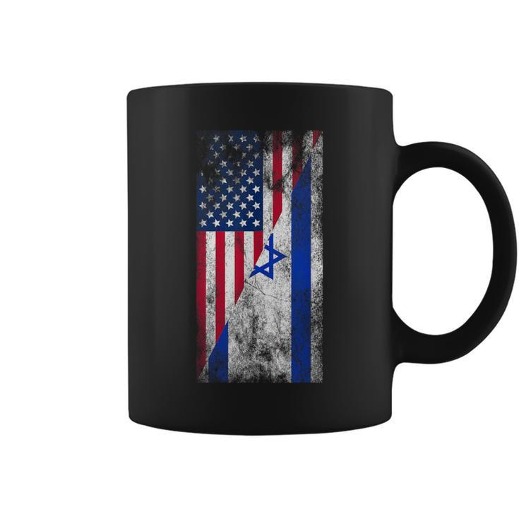 Usa Israel Flags United States Of America Israeli Coffee Mug