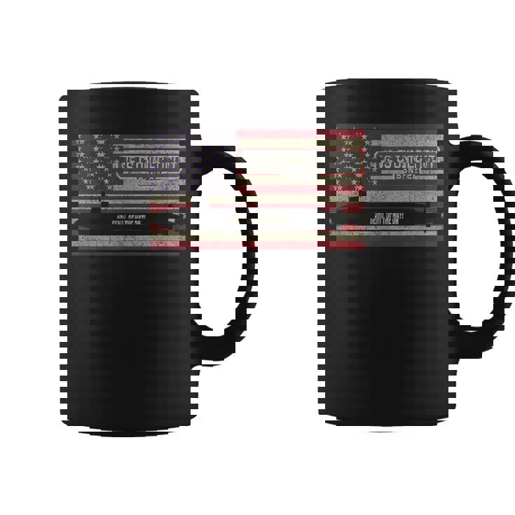 Uss Connecticut Ssn-22 Submarine Usa American Flag Coffee Mug