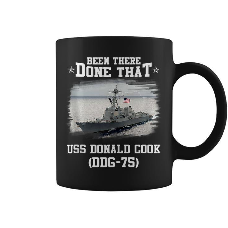 Uss Donald Cook Ddg-75 Veterans Day Father Day Gift  Coffee Mug