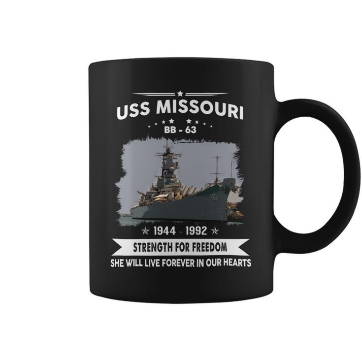 Uss Missouri Bb 63 Front Coffee Mug