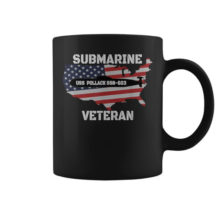 Uss Pollack Ssn-603 Submarine Veterans Day Father Grandpa Coffee Mug
