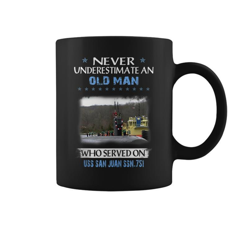 Uss San Juan Ssn-751 Submarine Veterans Day Father Day  Coffee Mug
