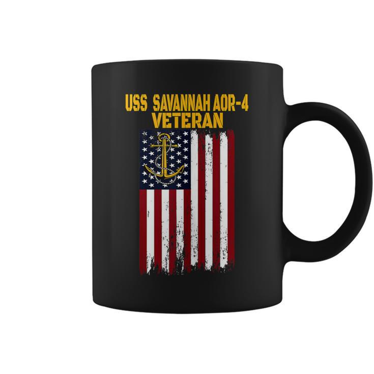 Uss Savannah Aor-4 Replenishment Oiler Ship Veterans Day Coffee Mug