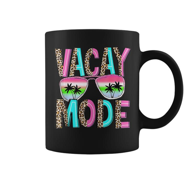 Vacay Mode Summer Family Vacation Sunglasses Palm Tree Beach  Family Vacation Funny Designs Funny Gifts Coffee Mug
