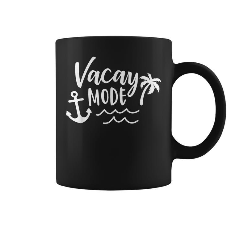 Vacay Mode Vacation Beach Family Cute Cruise Men Coffee Mug
