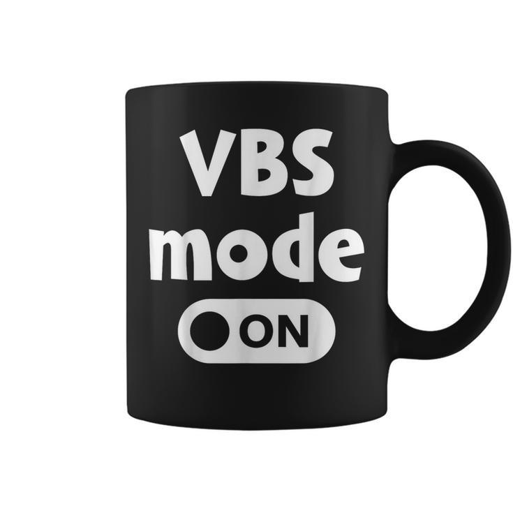 Vbs Mode On Tie Dye Vbs Vacation Bible School Christian Kid Vacation Funny Gifts Coffee Mug