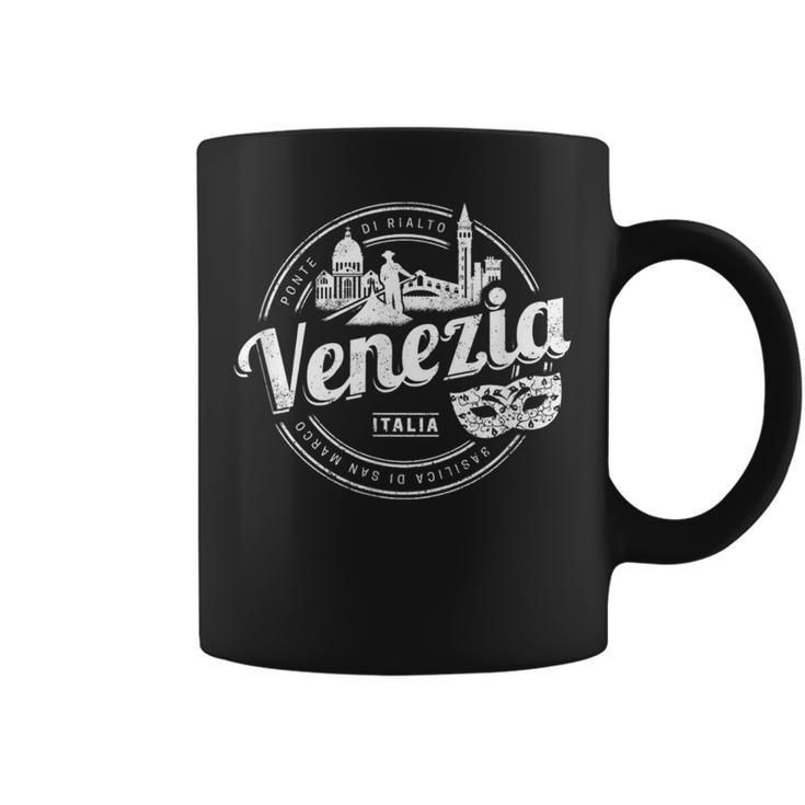 Venice With Gondolier Italy Carnival Vintage Souvenir Coffee Mug