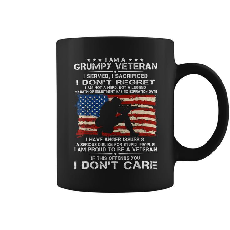 Veteran Veterans Day I Am A Grumpy Veteran I Served I Sacrificed I Don 39 T Regret 542 Navy Soldier Army Military Coffee Mug