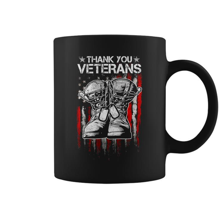 Veteran Vets Thank You Veterans Shirts Veteran Day Boots Usa Flag Dad 346 Veterans Coffee Mug