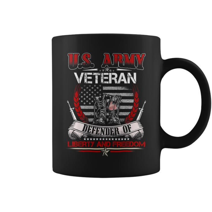 Veteran Vets US Army Proud Veteran With American Flag Gift Veteran Day Veterans Coffee Mug
