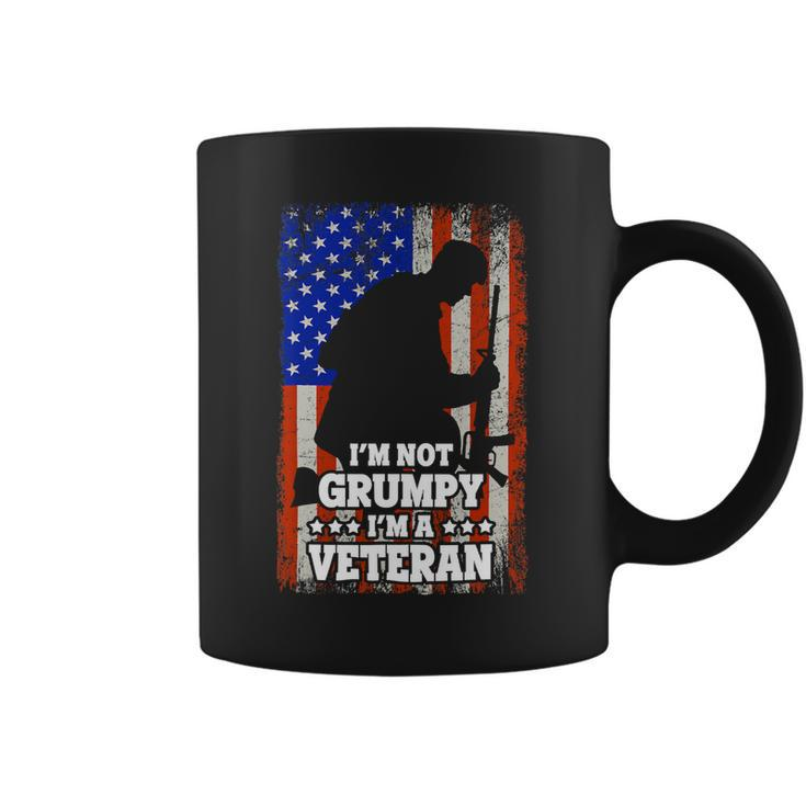 Veteran Vets Us Flag Im Not Grumpy Im A Veteran 116 Veterans Coffee Mug