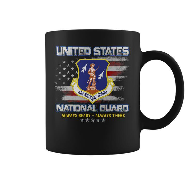 Veteran Vets US National Guard Veteran Always Ready Flag Vintage Mens 181 Veterans Coffee Mug