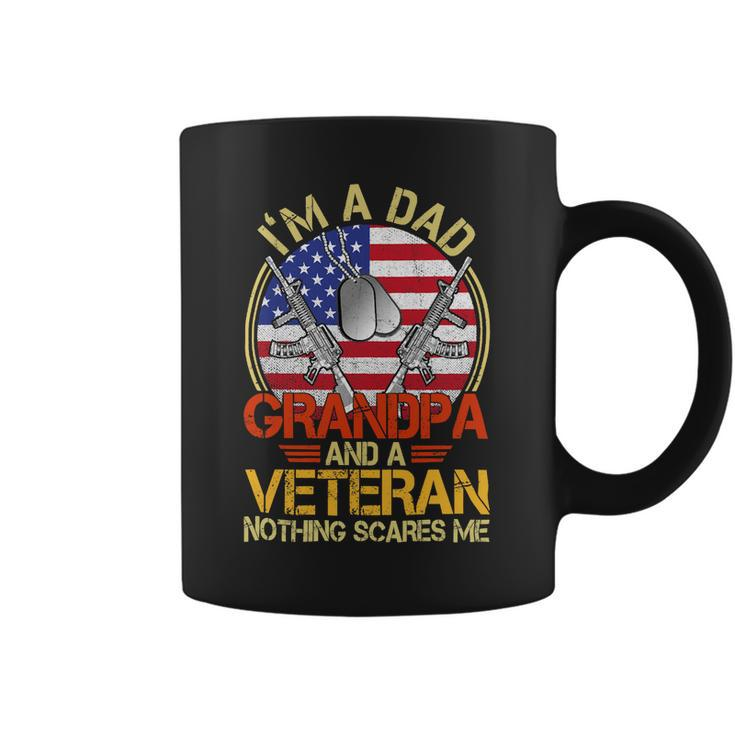 Veteran Vets Vintage Im A Dad A Grandpa And A Veteran Shirts Fathers Day 203 Veterans Coffee Mug
