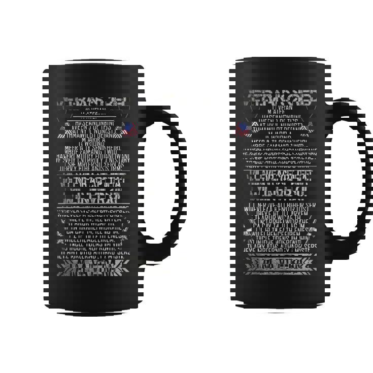 Veterans Creed Im A Veteran  Proud Veterans Day  Coffee Mug