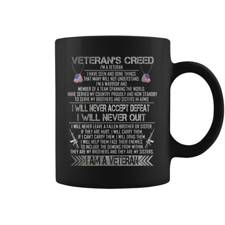 Veterans Creed Im A Veteran  Proud Veterans Day   Coffee Mug