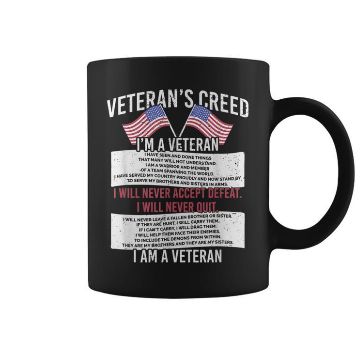 Veterans Creed Patriot Grandpa Chirstian Vietnam War  Coffee Mug