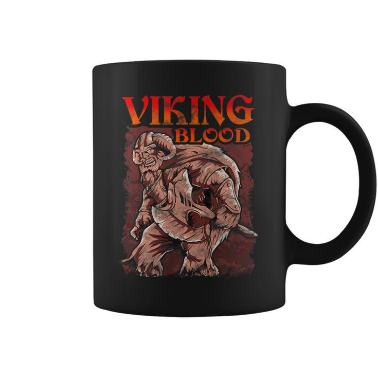Viking Blood Runs Through My Veins Honor Viking Coffee Mug