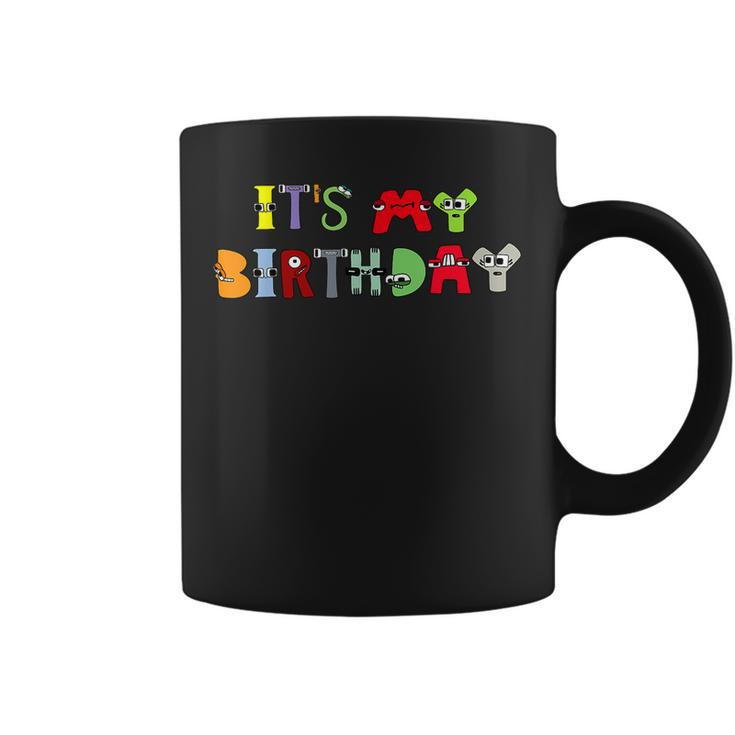 Villain Letter Abc It's My Birthday Evil Alphabet Lore Party Coffee Mug