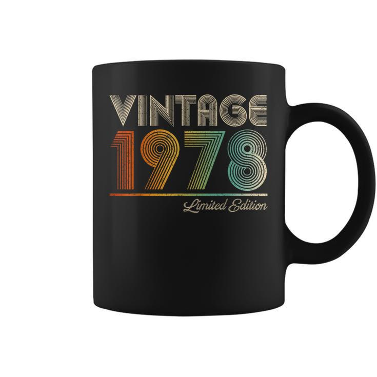 Vintage 1978 Retro Classic Style 45Th Birthday Born In 1978 Coffee Mug