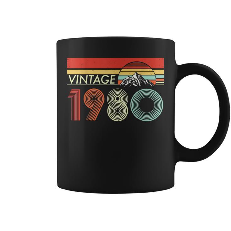 Vintage 1980 Funny 40 Years Old Boys And Girls 40Th Birthday 40Th Birthday Funny Gifts Coffee Mug