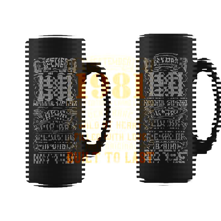 Vintage 1981 September Retro Born In 1981 Birthday Coffee Mug