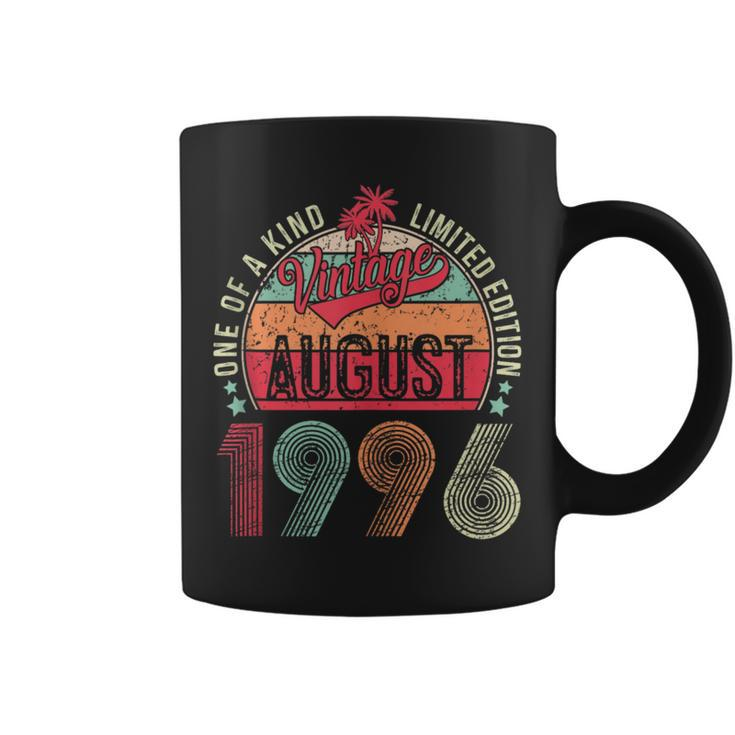 Vintage 27 Years Old August 1996 27Th Birthday Men Women Coffee Mug
