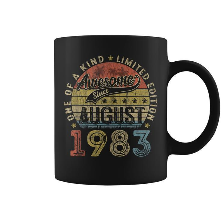 Vintage 40Th Birthday Legend Since August 1983 Gifts For Men  Coffee Mug
