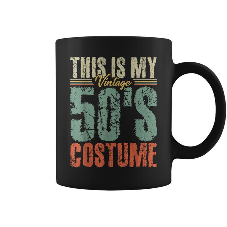 Vintage 50S Costume 50S Outfit 1950S Fashion 50 Theme Party  Coffee Mug