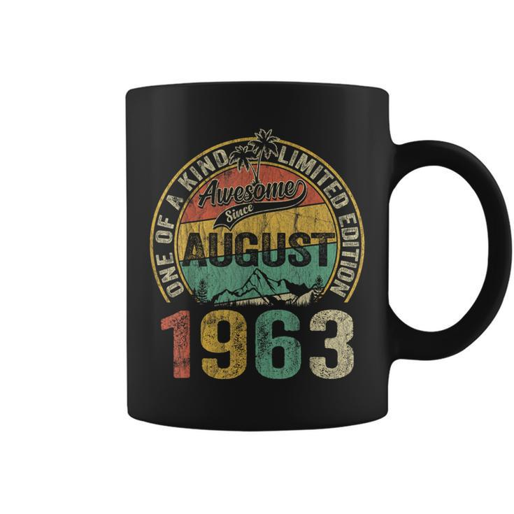 Vintage 60Th Birthday Legend Since August 1963 Gifts For Men  60Th Birthday Funny Gifts Coffee Mug