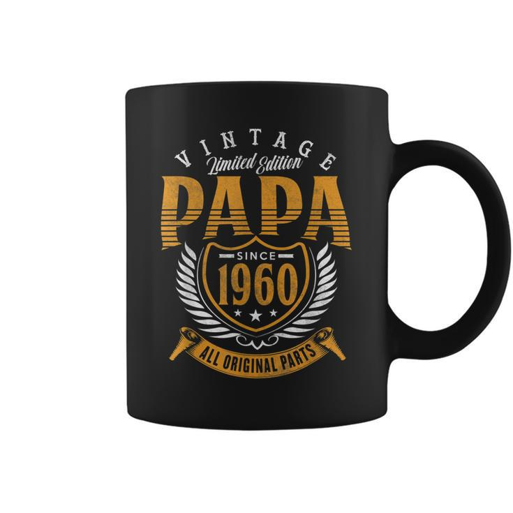 Vintage 60Th Birthday Papa Gift Since 1960 Dad   Coffee Mug