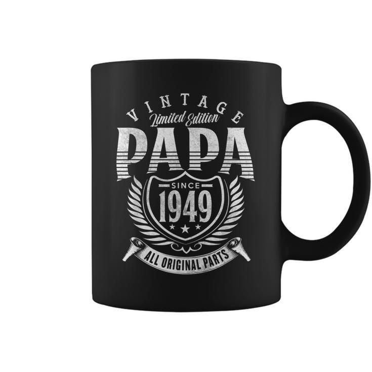 Vintage 70Th Birthday Papa Gift Since 1949 Dad  Coffee Mug