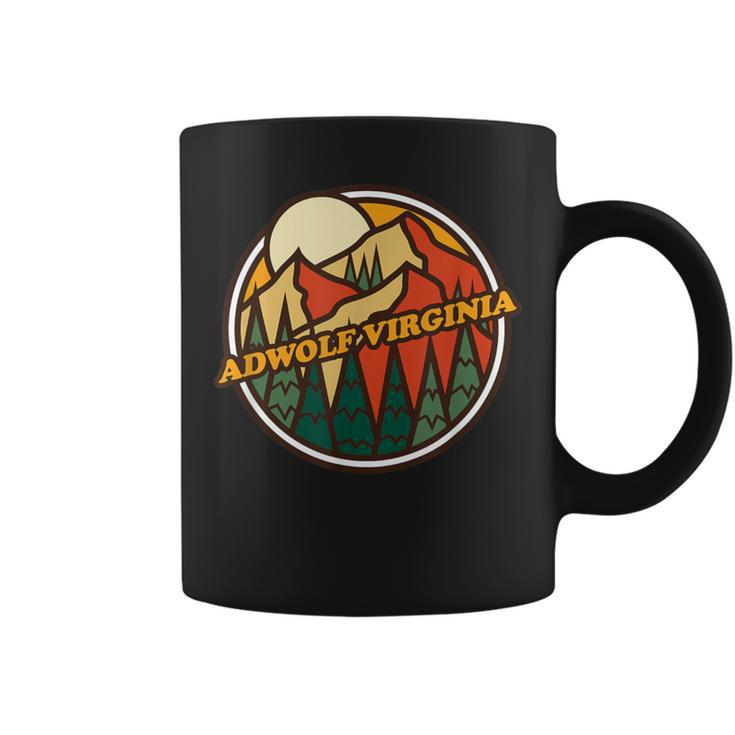 Vintage Adwolf Virginia Mountain Hiking Souvenir Print Coffee Mug