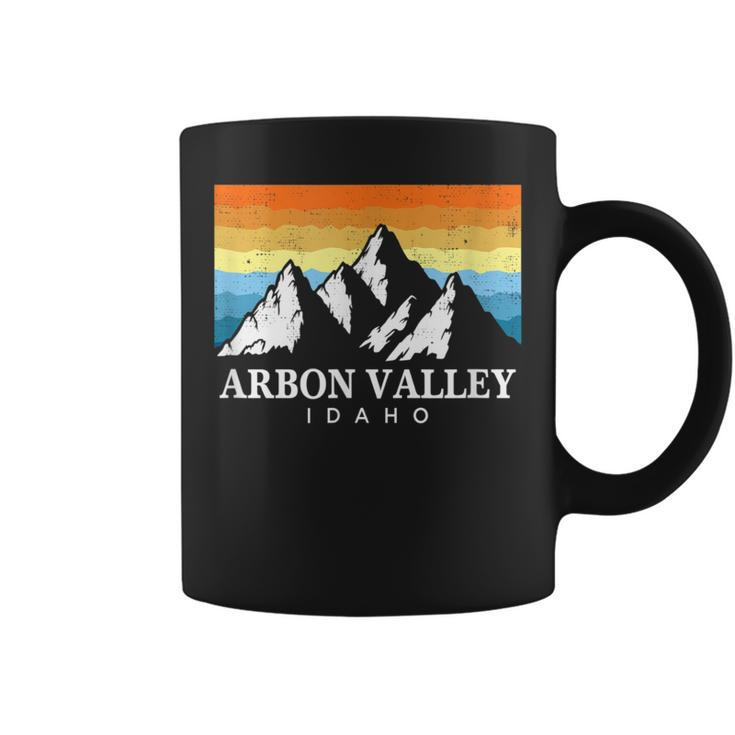 Vintage Arbon Valley Idaho Mountain Hiking Souvenir Print Coffee Mug
