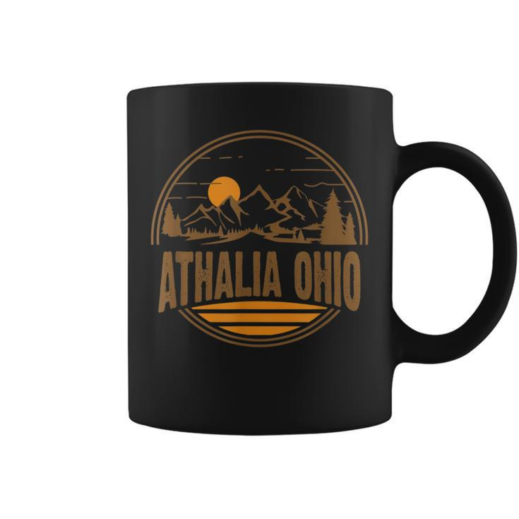 Vintage Athalia Ohio Mountain Hiking Souvenir Print Coffee Mug