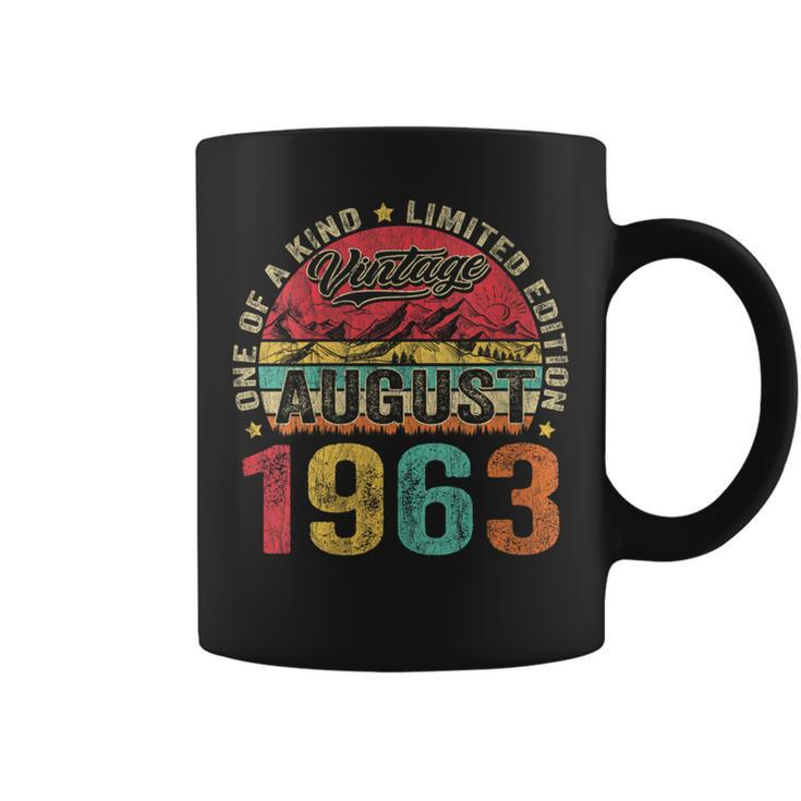 Vintage August 1963 60 Year Old 60Th Birthday For Women Coffee Mug