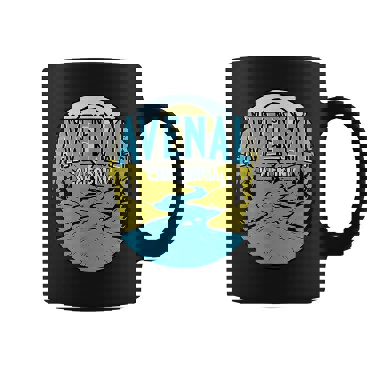 Vintage Avenal California River Valley Souvenir Print Coffee Mug Vintage Avenal California River Valley Souvenir Print Coffee Mug